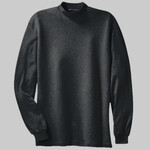 Interlock Knit Mock Turtleneck