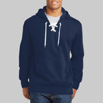 Lace Up Pullover Hooded Sweatshirt