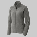 Women's Heather Microfleece Full Zip Jacket