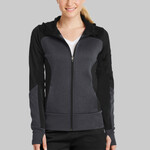 Women's Tech Fleece Colorblock Full Zip Hooded Jacket