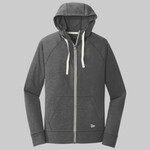 Sueded Cotton Blend Full Zip Hoodie