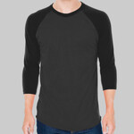 Poly Cotton 3/4 Sleeve Raglan T Shirt